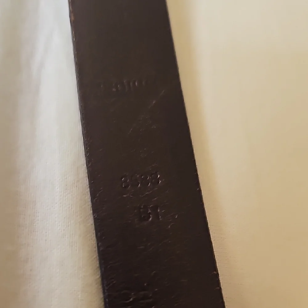 Coach Black Leather Belt with Metallic Buckle